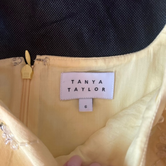 Tanya Taylor Yellow Embellished Mini Dress - Picture 3 of 3